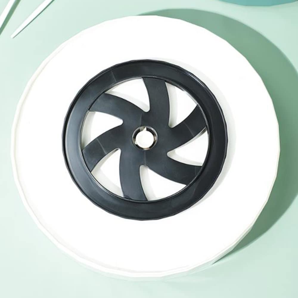 Giradischi Lazy Susan Non Antiscivolo Per Cucina - Organizzatore Rotante Rotondo In Plastica Grigia, 25,4 Cm, Per Dispensa, Frigo E Bagno, Confezione Da 5 Pezzi - 4