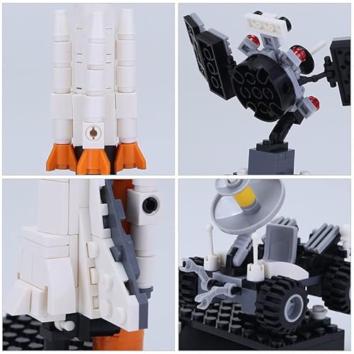 Funmax Space Spacecraft Series Mini Figures Brick Building Blocks Set Diy Toys Gifts, Customized Minifigs Building Blocks Compatible With Most Brand Building Blocks On The Market (Satellite) #TOP1