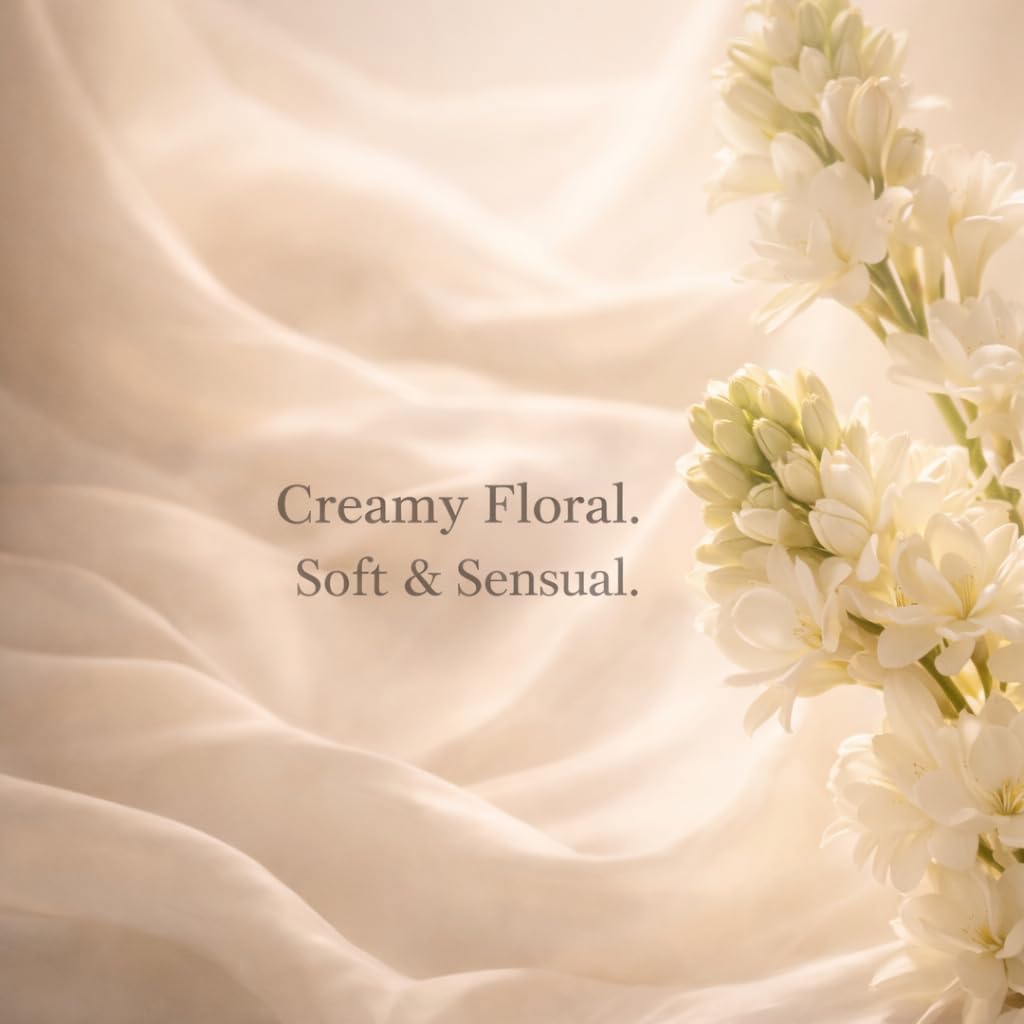 ORÖVA PARIS White Tuberose Eau de Parfum – White Floral Perfume for Women & Men, Elegant Tuberose Fragrance with Jasmine & Musk, Long Lasting Unisex Scent, 100ml (3.4 oz)