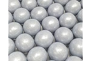 Large Pearl Shimmer Silver Gumballs for Ideal Party Favor