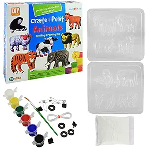 Ekta Mould and Paint Animals Playset (8 Designs)