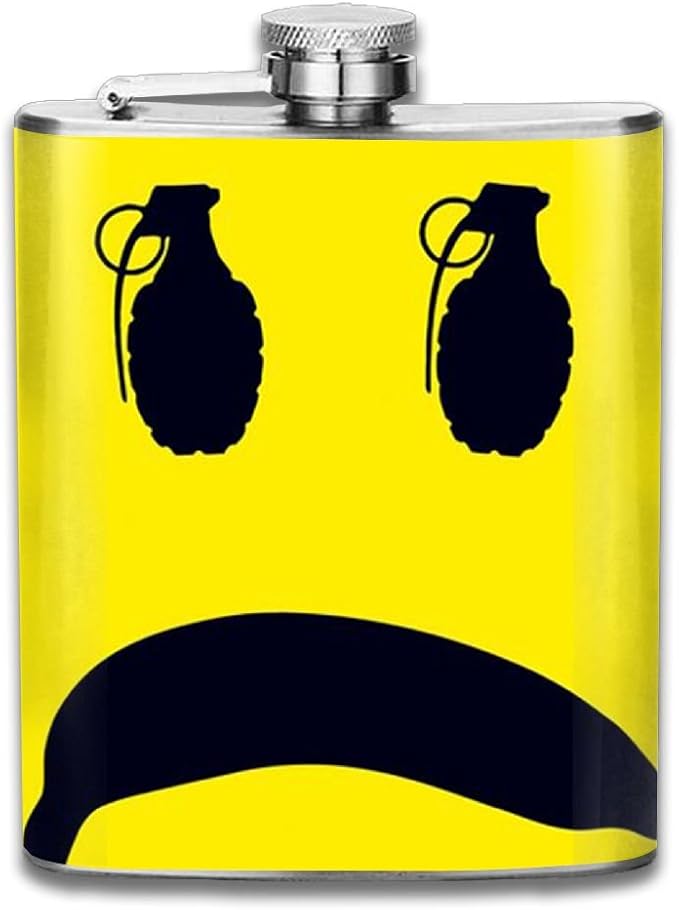 Banana Grenades Stainless Steel Flagon Retro Rum Whiskey