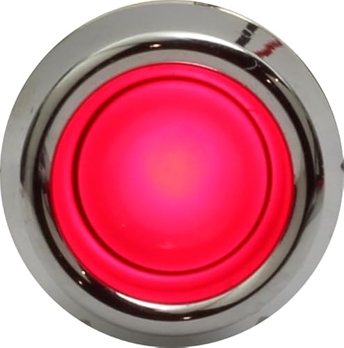 Luz indicadora automotiva Fastronix LED vermelha de 12 V com terminais (pacote com 2)