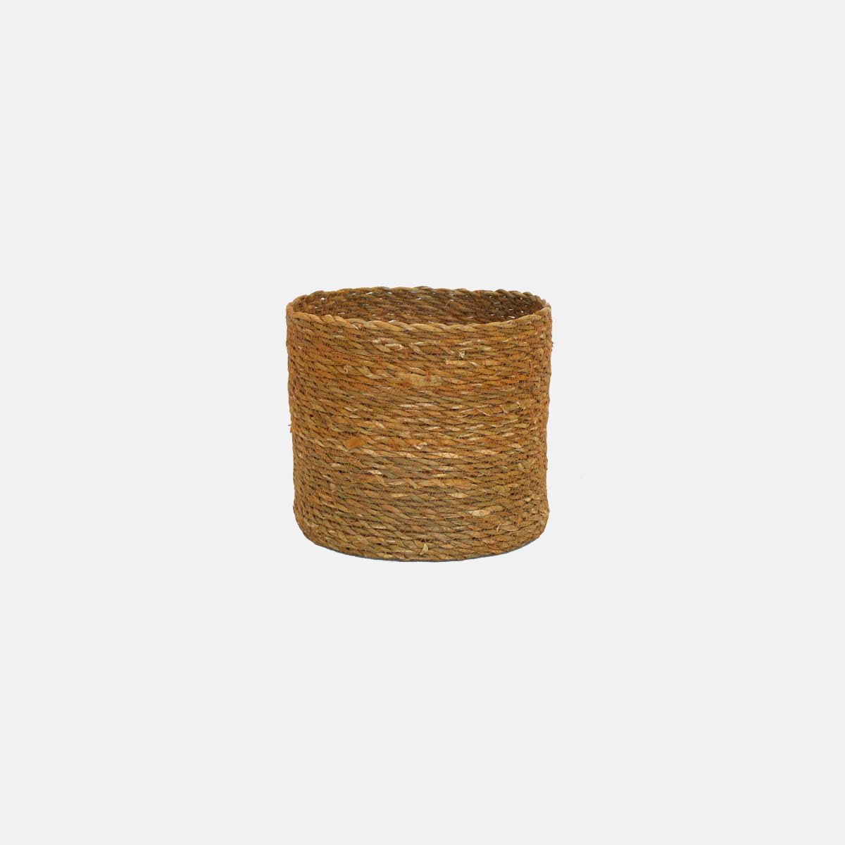 Charlies Natural Seagrass Round Storage Basket (Small)