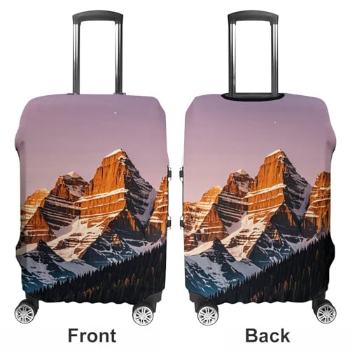 Rocky Mountains Luggage Cover Elastic Suitcase Protector Case Anti-Scratch Washable Baggage Covers Protector For Traveling, Aircraft Consignment L3