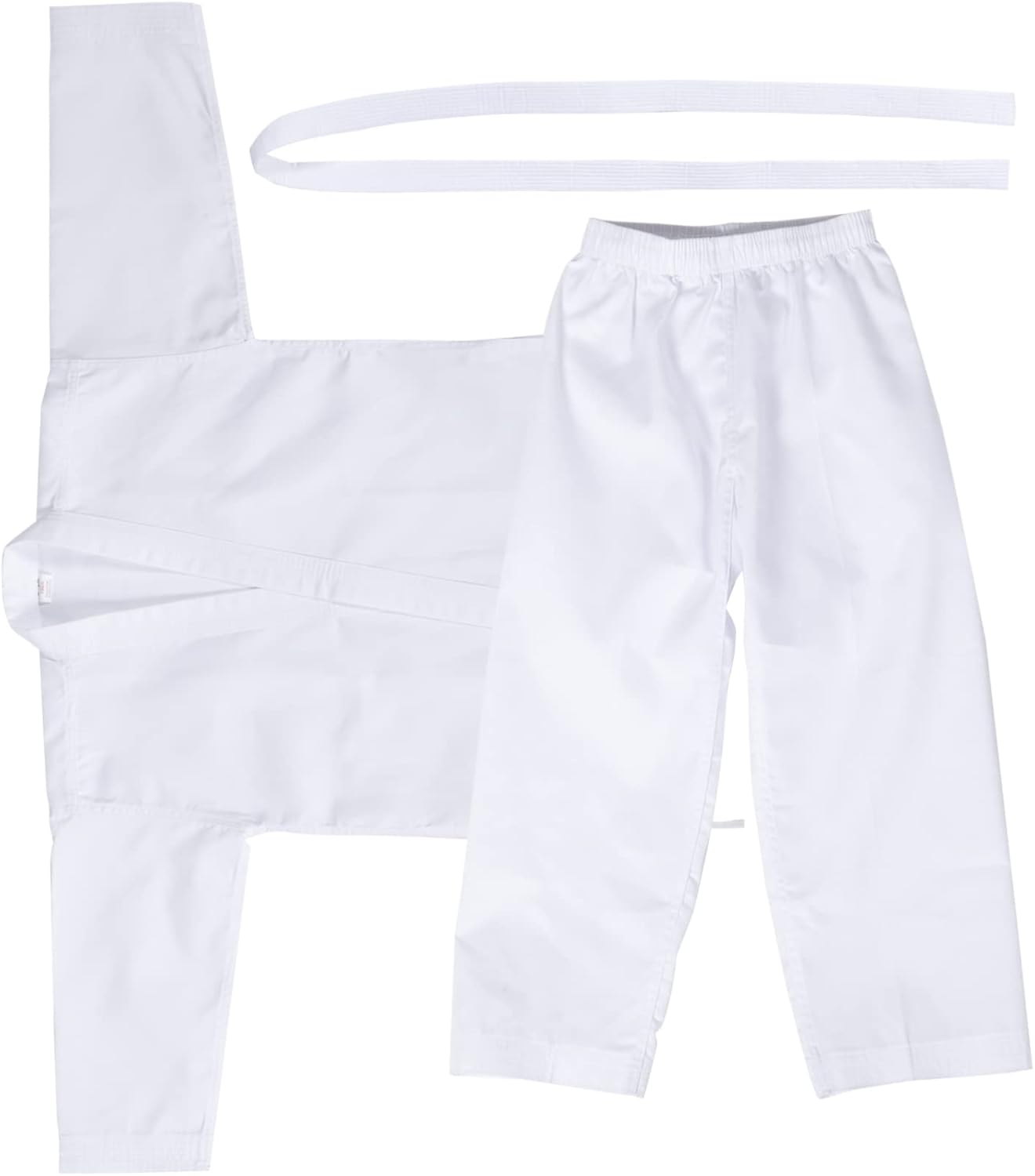 Adult Karate Uniform Training Clothes Breathable and Quick-drying Judogi with Elastic Waist and Drawstring for Women and Youth Durable and Comfortable Sparring Gear