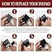 Custom Address Stamp - Self Inking - Return Address Stamp | Personalize with Your Custom Address | Multiple Ink Color Options to Choose from (Large)