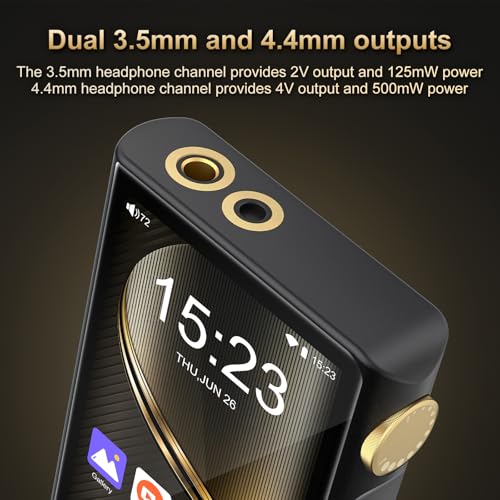 Image of 96GB HiFi MP3 Player with Bluetooth and WiFi, Lossless HiFi Audio Player, DSD256 /FLAC /ALAC Lossless Format Support, Built-in 64GB Memory, Expandable Up to 512GB