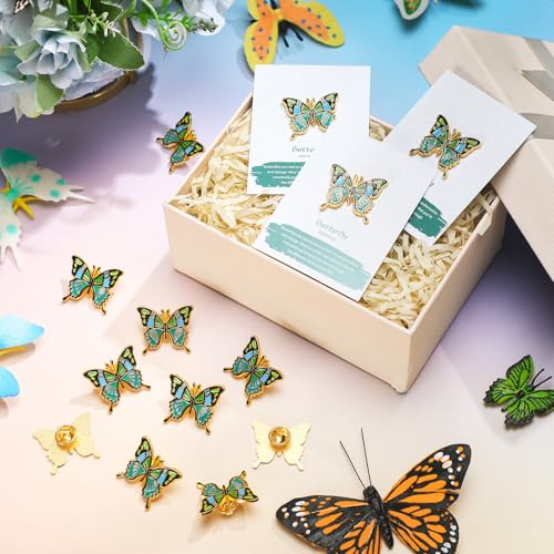 Liliaafar Premium Butterfly Memorial Pins - Elegant Enamel Brooches with Prayer Poem Cards for Celebrating Life and Honoring Loved Ones - Image 6