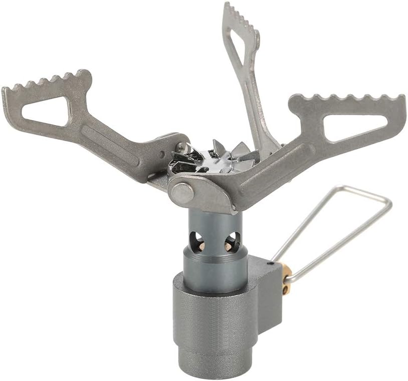 Hawk Zing Super Portable Gas Stove Only 30G Titanium Gas Burner Perfect for Outdoor Backpacking Camping with a Carrying Pouch