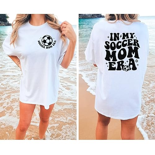 in My Soccer Mom Era Front and Back Print Comfort Colors Short Sleeve Tee Unisex2