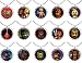 15 FIVE NIGHTS AT FREDDYS Flat Bottle Cap Necklaces for Birthday, Party Favors, Bag Fillers A1