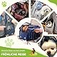ALLSOPETS Hundetasche für Kleine Hunde Leichte Hund Tragetasche Haustiertasche Atmungsaktiv Bequem Katzentragetasche mit Leinenhaken für Reisen Outdoor Camping (Karamellbraun)