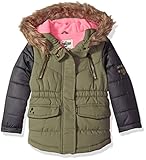 Osh Kosh Girls' Fashion Colorblock Heavyweight Parka