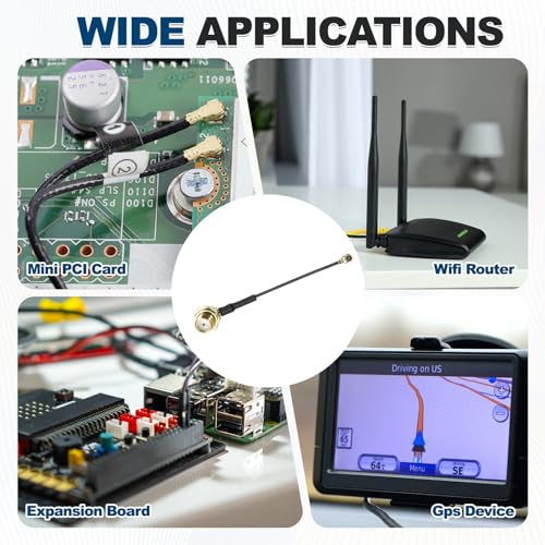 Cable coaxial SMA a UFL soluciona mala señal en routers wifi 6
