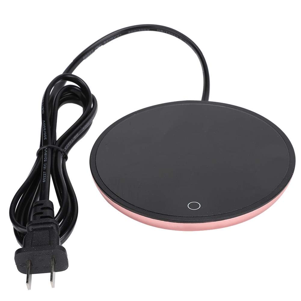 Fdit Beverage Warmer Plate Desktop Heated Coffee Tea Touch for Coffee Tea Milk(US-Gold)
