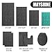 MAYSHINE Non-Slip Bathroom Rug Shag Shower Mat Machine-Washable Bath Mats with Water Absorbent Soft Microfibers, 20 x 32 Inches, Turquoise