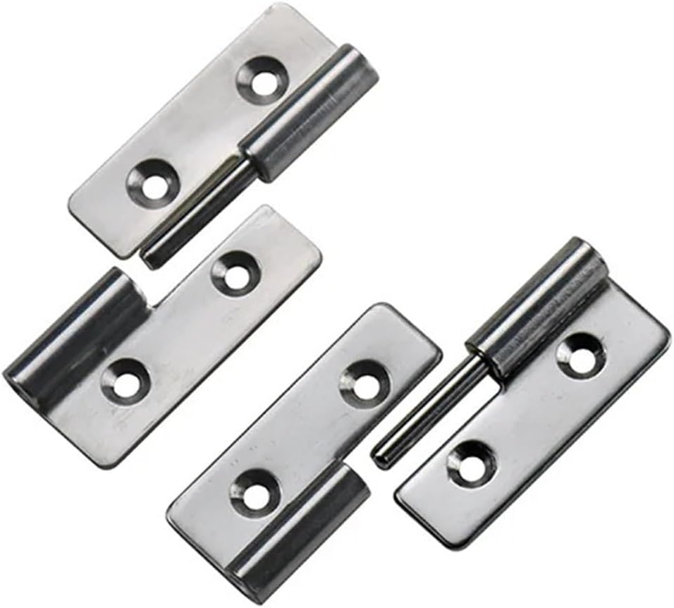 Metal Cabinet Door Hinge 1.5-Inch Removable Disassembleable 304 Stainless Steel Hinge 1Pcs(304 SS-R)