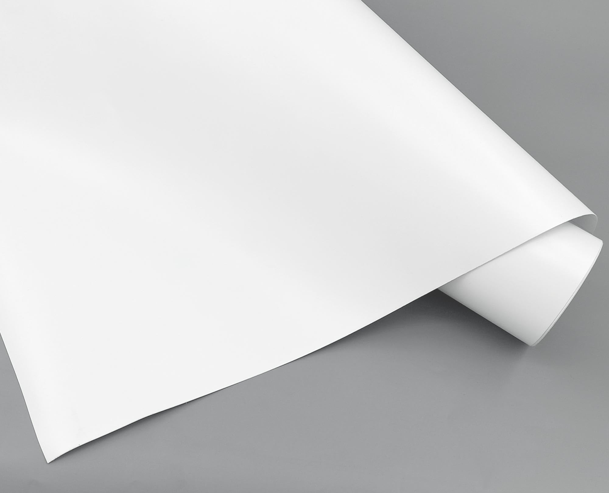 Vinyl Klej Biały Matowy 2ud 60x300cm do kuchni Meble ścienne Okna Rzemiosło Folia Wodoodporna Dekoracyjna (2ud 60x300 cm, Matowy biały)