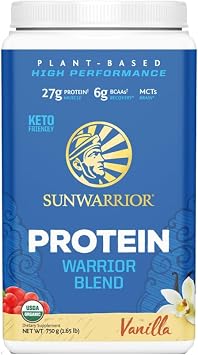 Sunwarrior Warrior Blend Organic Raw Vegan Protein Powder Vanilla, 750g