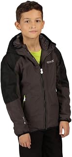 Regatta Volcanics IV Waterproof Breathable Highly Reflective Taped Seams Insulated Hooded Jacket - Magnet/Black, 13 Years