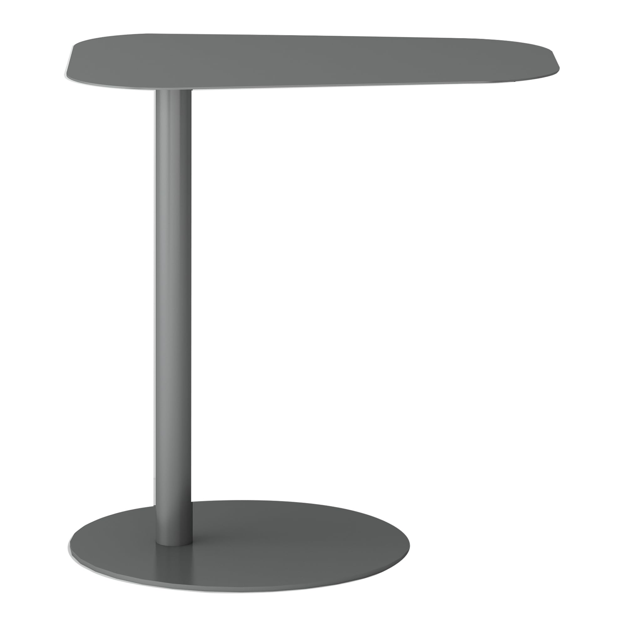 Stolik Nastätten stół ogrodowy stolik kawowy metalowy stelaż 50 x 50 x 38 cm szary matowy