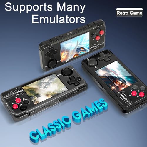 ARTIVIEW Miyoo A30 Retro Handheld Game Console, Portable Linux Emulator with 64GB Storage, 2.8" IPS Screen, Black - Image 3