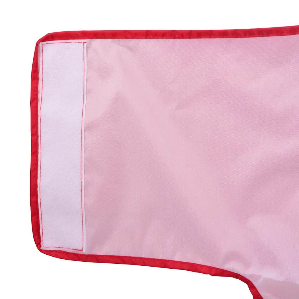 Chubasquero para perros con tiras reflectantes de poliéster, color rojo, talla 3XL, impermeable y resistente al viento, transpirable para invierno y otoño, con cierre de y orificio para el