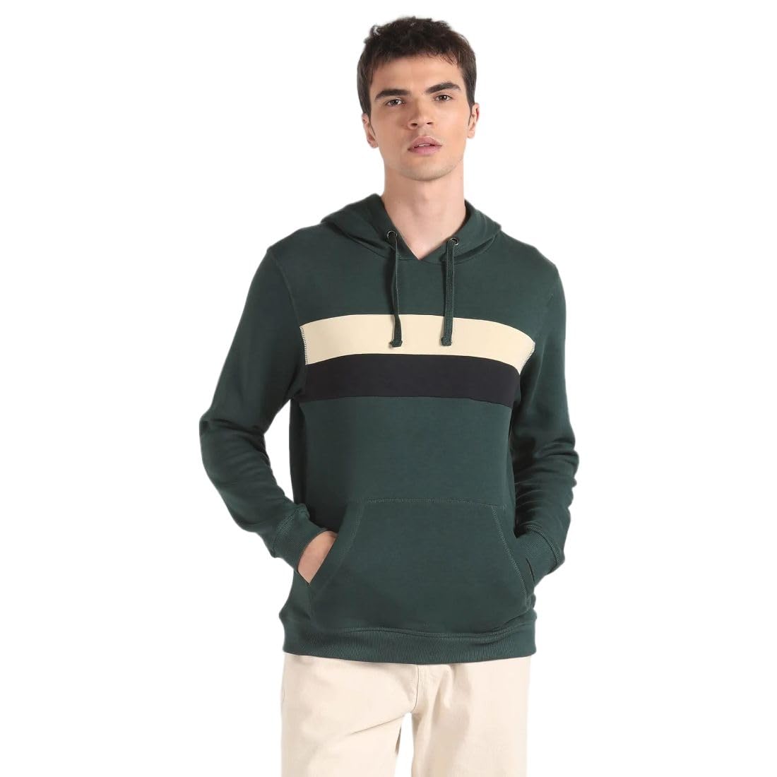 flying machine Men's Regular Fit Sweatshirt| Colour Blocked-picture-32