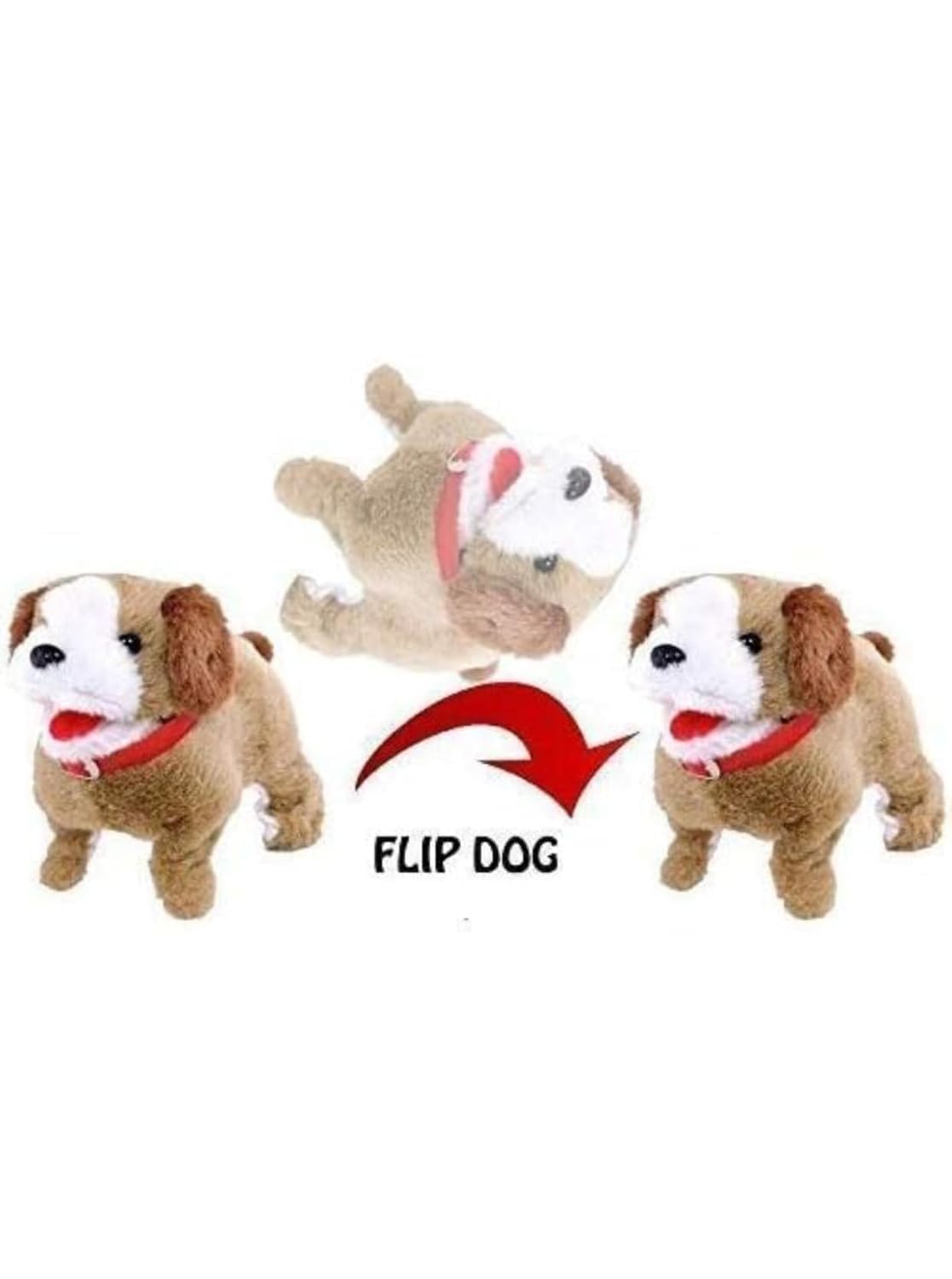 Pihura Jumping & Barking Puppy Toy - Battery-Operated Soft Toy Dog with Backflip, Running & Walking Features, Interactive Play for Kids 1