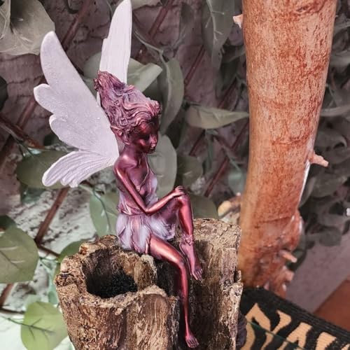 Statue de fée résistante aux intempéries pour sublimer un jardin vide