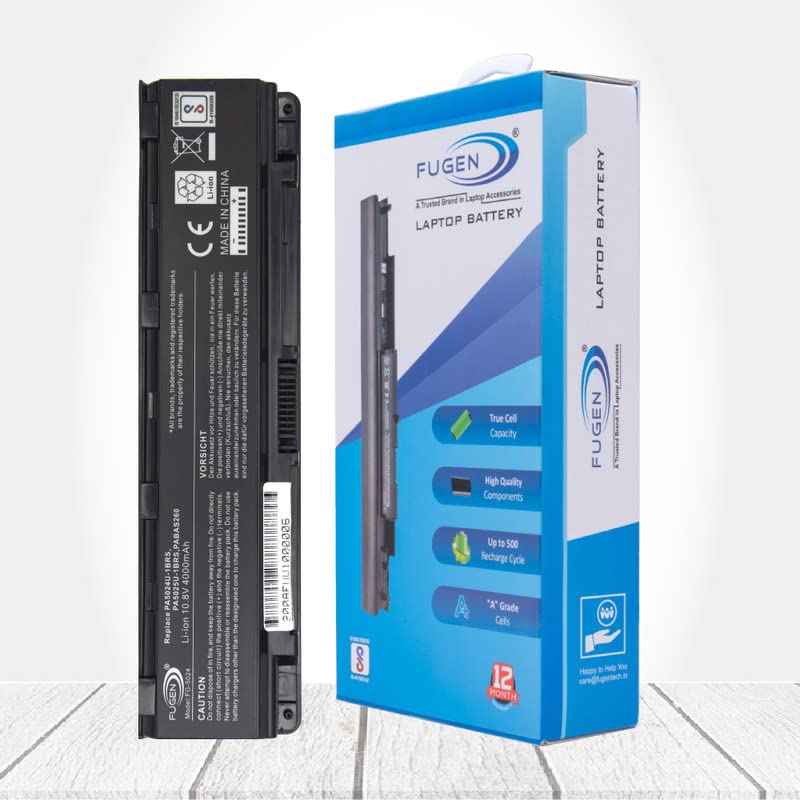 Fugen 6 Cell Laptop Battery for Toshiba Satellite C800 C805 C840 C845 C850 C855 C870 L800 L805 L830 L840 L845 L850 M800 P800 PA5024U-1BRS Series Black (B07LH4DT76) Amazon Price History, Amazon Price Tracker