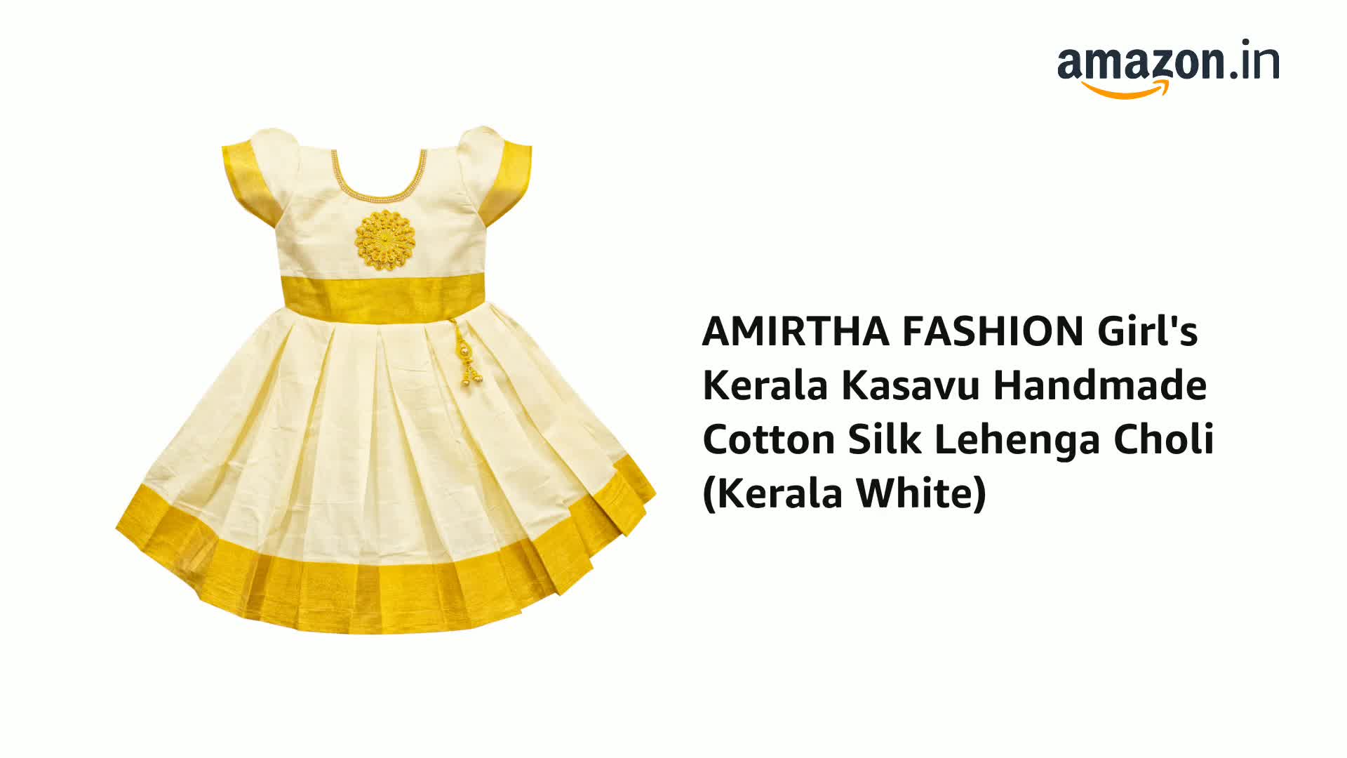 希少 ifsixwasnine Kerala dress tank ケララ Buy BAESD Infant Girls Fit & Flare Kerala Kasavu Dress - Ethnic