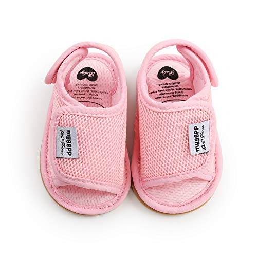 Image of RVROVIC Baby Boys Girls Sandals Premium Infant Summer Outdoor Shoes PU Lightweight Soft Anti-Slip Sole Toddler Prewalker