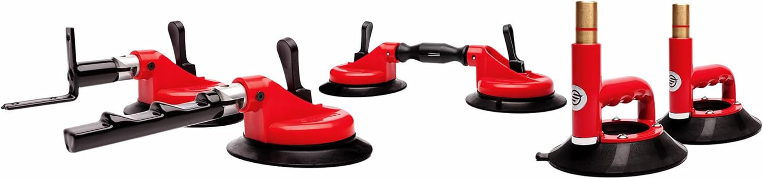 Equalizer Sidekick Auto Glass Setting Tool, Windshield and backglass Install Setting Tools. One-Man Windshield Install Tool and Suction Cups. (Deluxe Kit)