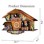 Kintrot Cuckoo Clock Pendulum Quartz Wall Clock Black Forest House Home Decor - Image 3