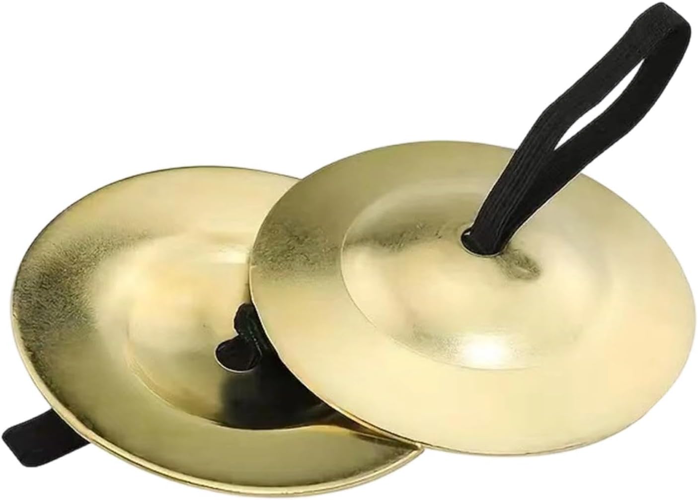 Baoblaze 2X Finger Cymbals Handheld Cymbals Professioanl Gifts Belly Dancing Musical Instrument for Games Events , Gold