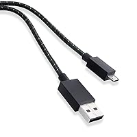 Vista 8 de Cable de carga micro USB trenzado de 8.9ft de largo para control de Microsoft Xbox One