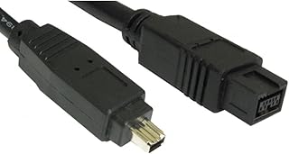 World of Data 2m Firewire Cable (9-4) - 9-pin to 4-pin - IEEE1394 - Video - Camcorder - DV - 800 - Male to Male
