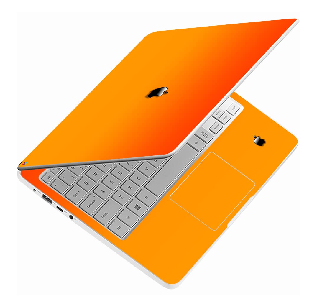 Glossy Designs Full Body Laptop Skin Upto 15.6 inch Sticker Compatible for Dell/HP/Lenovo/Acer/Sony All Laptop Size Upto 15.6 Inch - All Colour (On Orange) (B09XJ8QP9D) Amazon Price History, Amazon Price Tracker