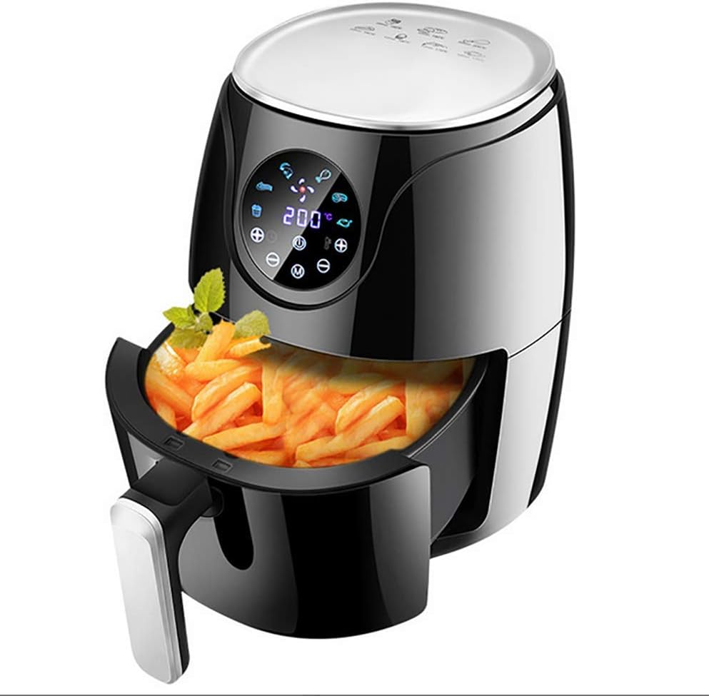 Deluxe 2.6-Quarts 6-in-1 Electric Air Fryer Oven w/Rotisserie and Dehydrator. Air Fryer, Oven, Baked Chicken Bread Pizza Fries (Color : OneColor) (OneColor)