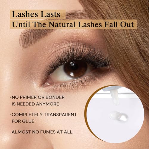 UV Eyelash Extension Glue Safe and Mild Without Irritation 1 Sec Drying Time 9-10 Weeks Retention Maximum Adhesion for Semi-Permanent Extensions Professional Use Only （Strong Style） by ARISON LASHES - Used condition - Image 4
