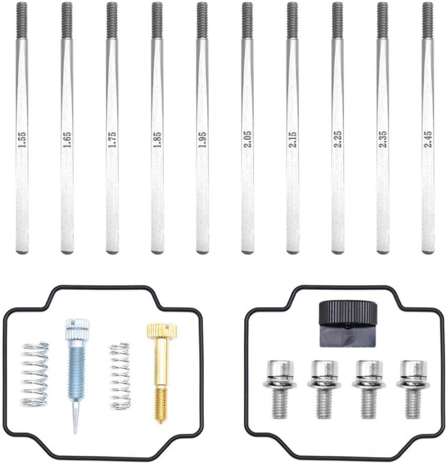 Compatible with Carburetor Metering Rods Gasket Tuning Tool Speed Refueling Screw Idle Adjuster Screw Repair Kits Aftermarket Replacement(A10)