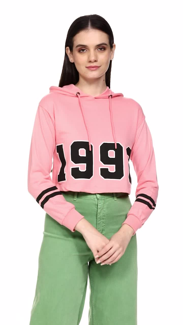 Buy Max Women Typographic Printed Sports Crop T-Shirt with