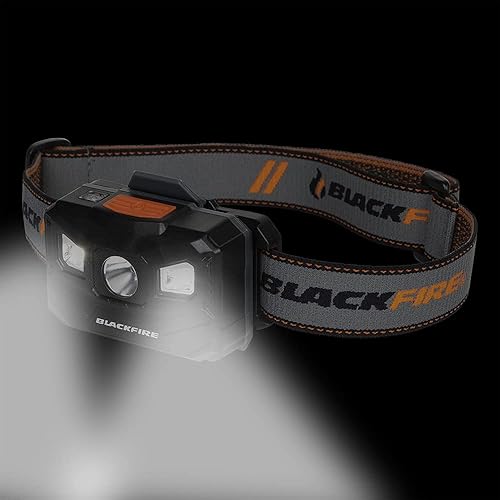 Miniatura 4 de Blackfire - Klein Tools Outdoors - Linterna frontal LED recargable de apagado automático, BBM6048, luz de inundación, 3 modos, para uso al aire