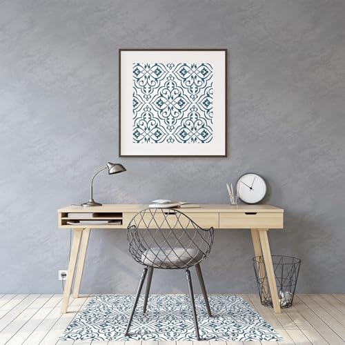 Tapis pour protection 120x90 cm rectangulaire en PVC transparent pour sol - 4