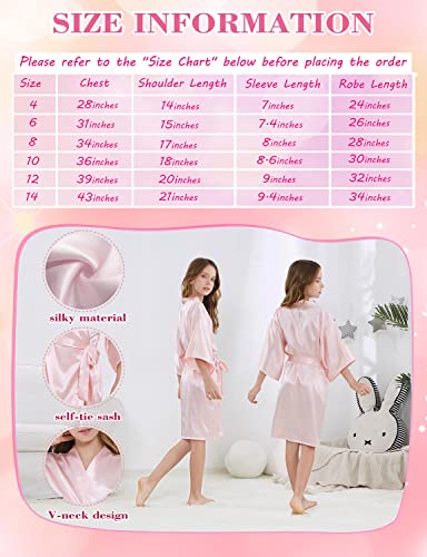 Ivrriss 25 Pcs Girl Spa Party Supplies 5 Robes 5 Blindfold 5 Toe Separators 5 Ribbon 5 Bow Veil Tiara Set Flower Robes Diy Birthday Party Bathrobe(Pink,10) #TOP2