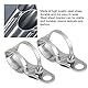 Yctze erhalter Motorrad Vorne - erhalter Motorrad 2 Stück Stahlblech er terung Gabel Ersatz Für 30-45Mm Vorderradgabel Roller(Silver)