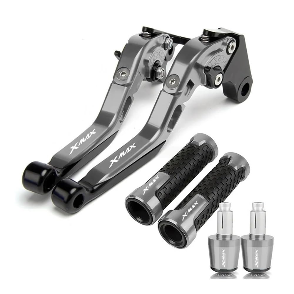 Xvasdgaer J For Ya&Maha Xmax 125/200/250/400 Brake Clutch Levers Handlebar Hand Grips Ends(J)