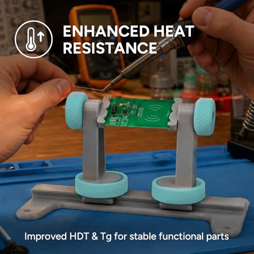 Image of Polymaker ABS Pro 3D Printer Filament 1.75mm, Polymaker Teal 1kg Engineering Grade ABS with High Heat Resistance, Durable, Tough, for Functional Parts, Printer Components & Prototypes